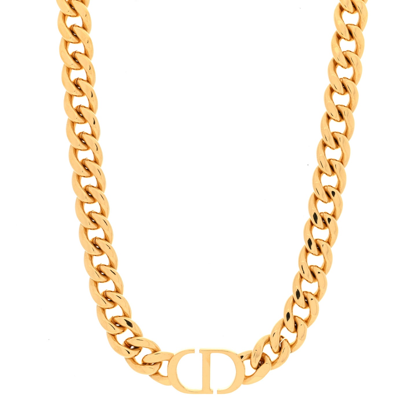 Metal CD Spikes Choker Necklace Gold