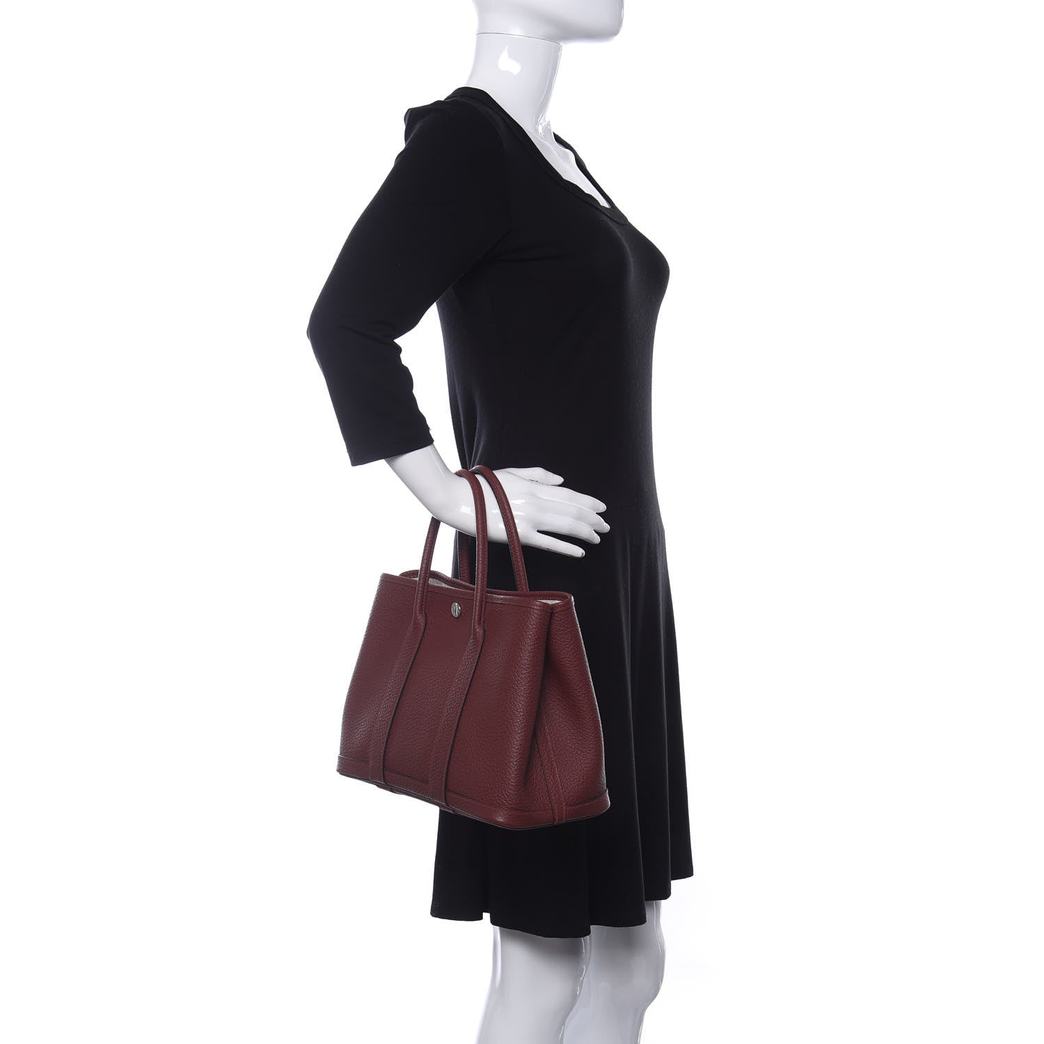 Hermes Vache Country Garden Party 30 TPM Rouge H 2 of 9