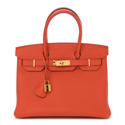 Hermes Togo Birkin 30 Feu 1 of 11