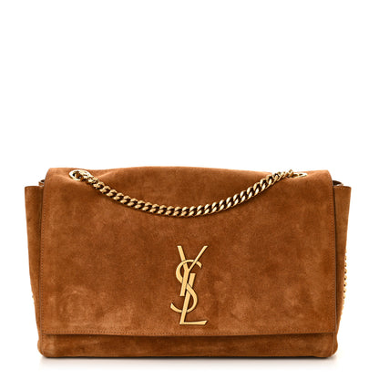 Saint Laurent Smooth Calfskin Suede Medium Reversible Monogram Kate Satchel Light Ochre 1 of 14