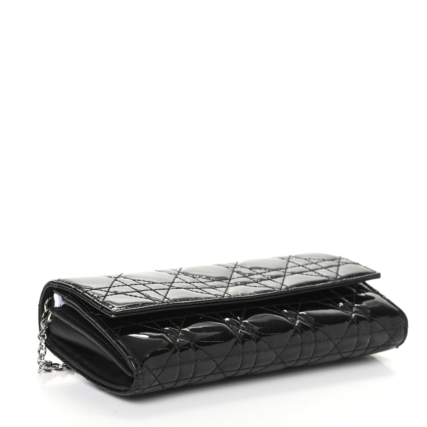 Patent Cannage Rendez-vous Chain Wallet Black