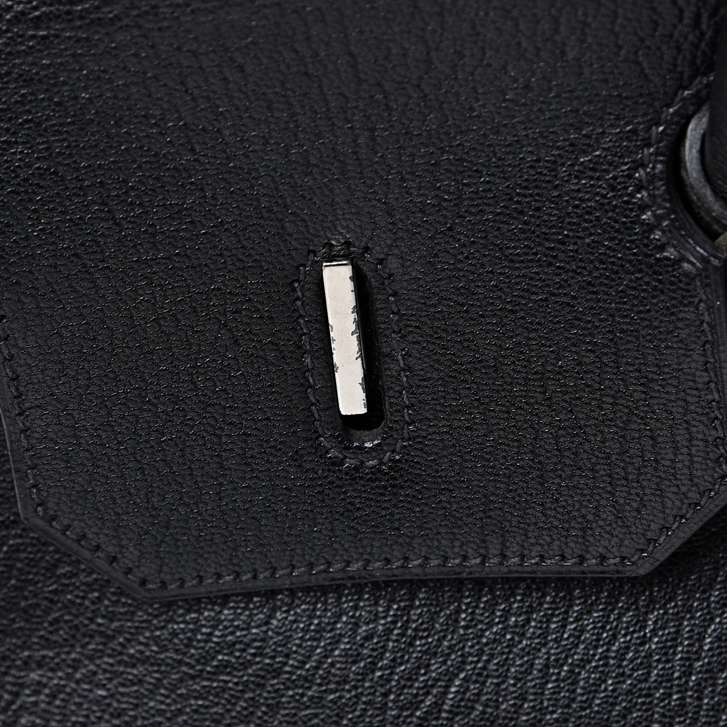 Chevre De Coromandel Birkin 40 Black
