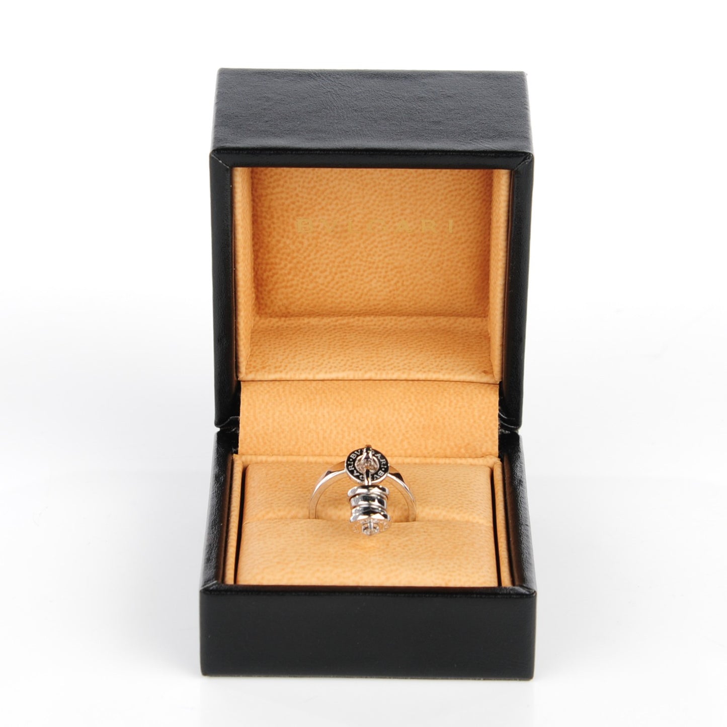 18K White Gold Diamond B.Zero1 Charm Ring 54 6.75