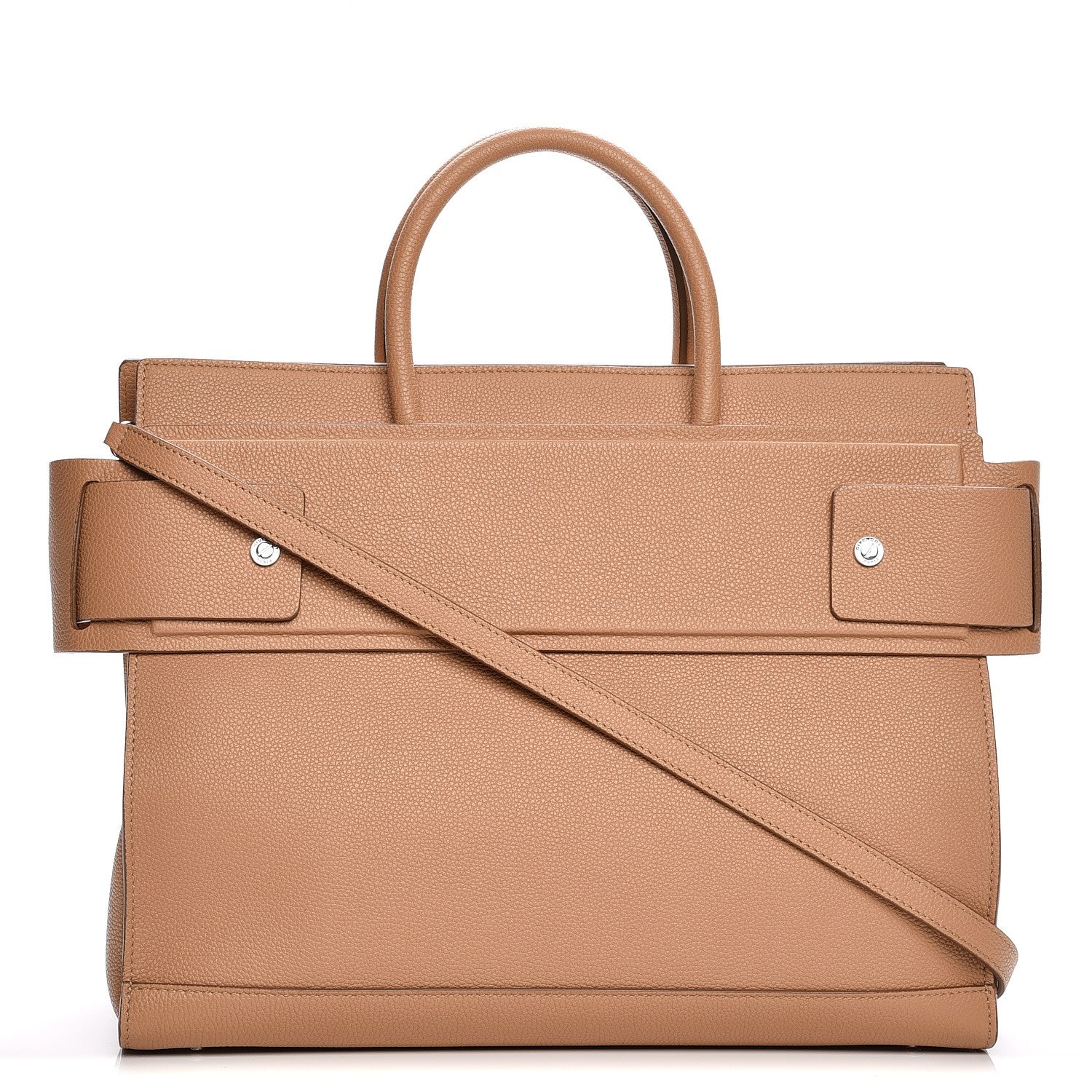 Givenchy Grained Calfskin Medium Horizon Satchel Beige 1 of 8