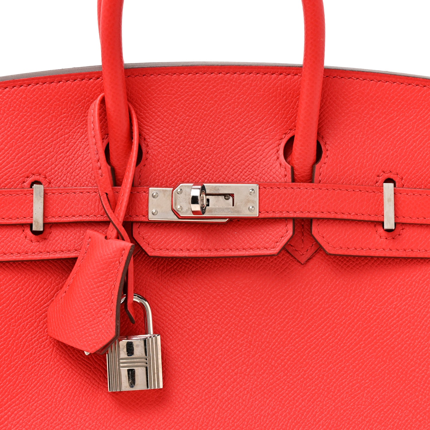 Hermes Epsom Birkin Sellier 25 Rouge De Coeur 8 of 16