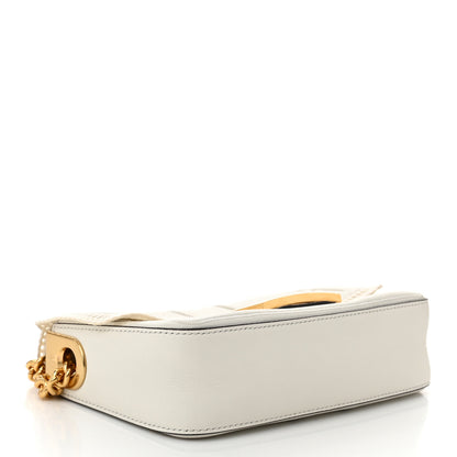 Fendi Nappa Apolo Floral Embroidered Mini Chain Baguette White 4 of 12