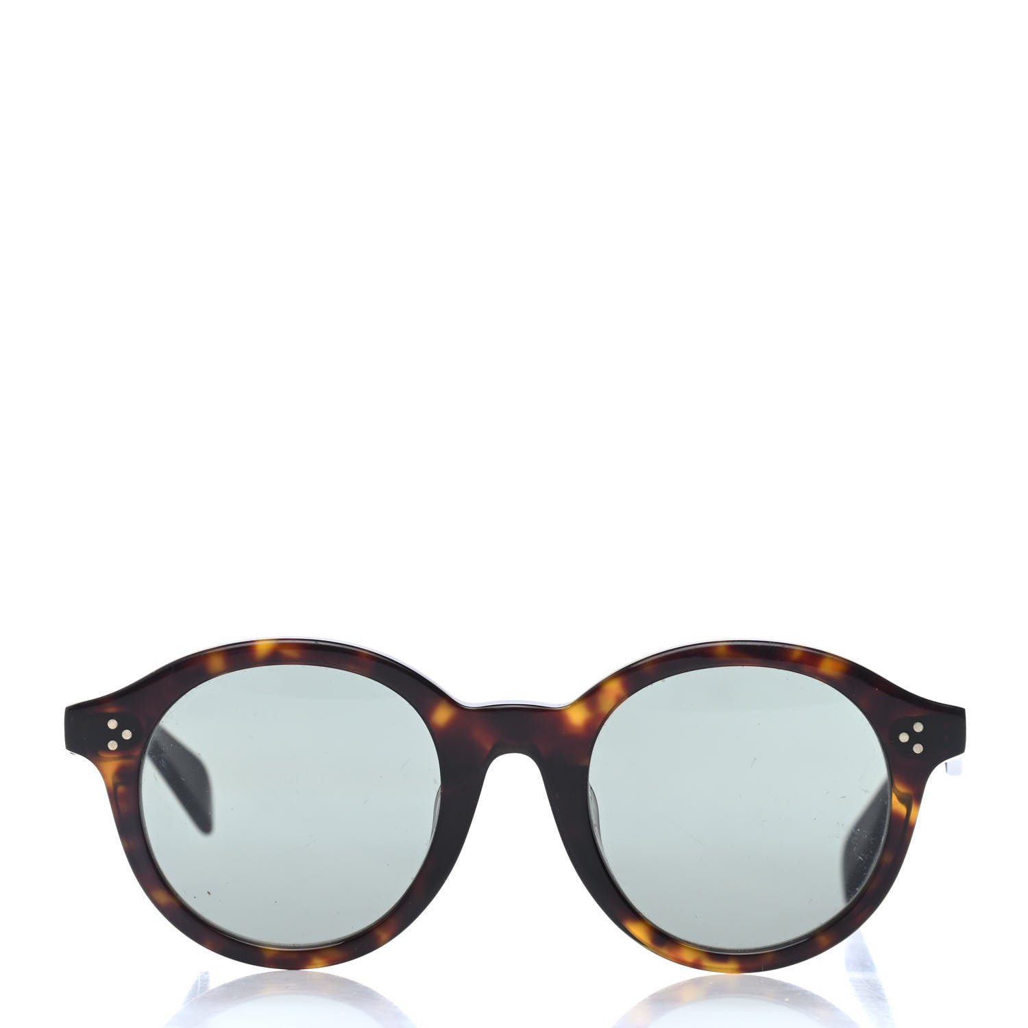 Celine Round Sunglasses CL40034F Dark Havana 2 of 4