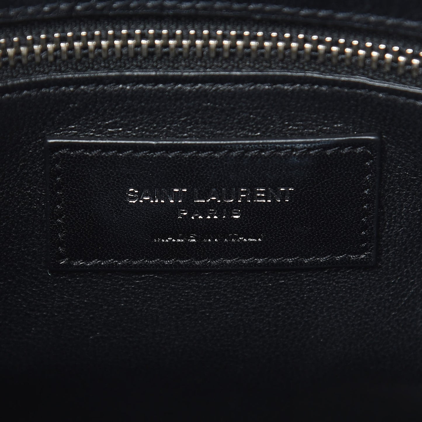 Calfskin Crocodile Embossed Small Sac de Jour Black