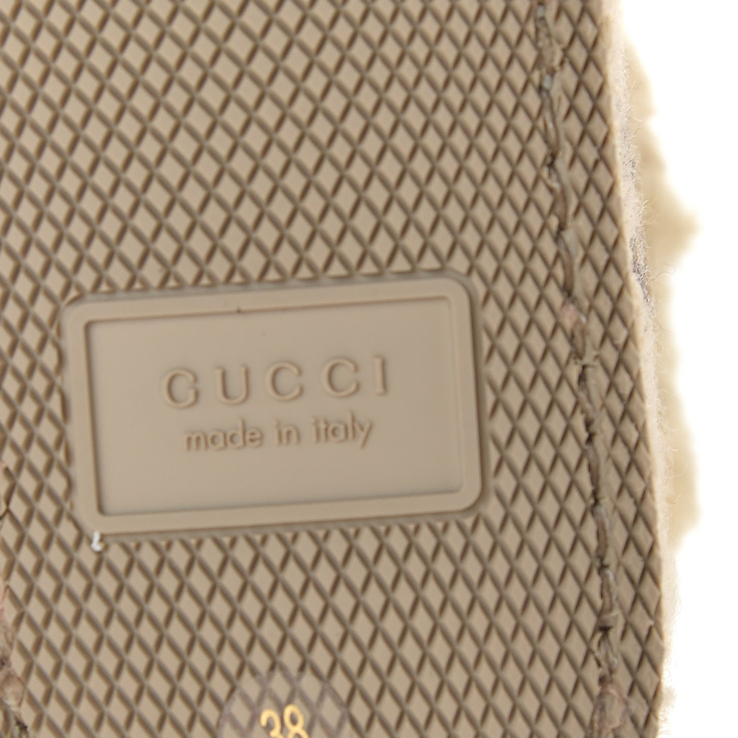 Gucci Covered Wool GG Monogram Womens Fria Horsebit Ankle Boots 38 Beige Ebony Butterscotch 7 of 9
