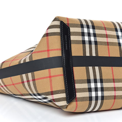 Burberry Vintage Check Medium The Giant Reversible Tote Antique Yellow Bright Red 11 of 12