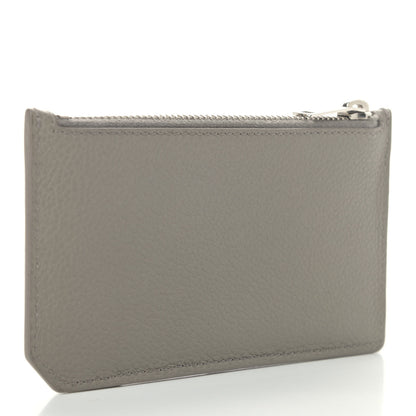 Saint Laurent Grained Calfskin 5 Fragments Zip Pouch Card Holder Kaki Militaire 3 of 7