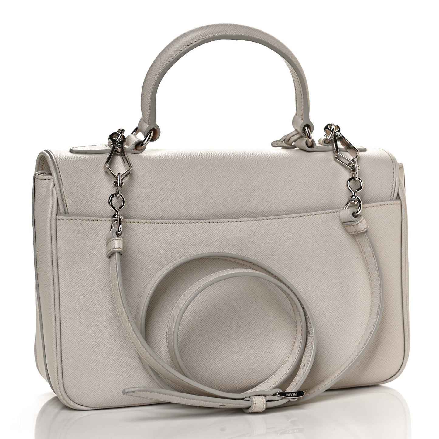Saffiano Lux Sound Top Handle Pomice