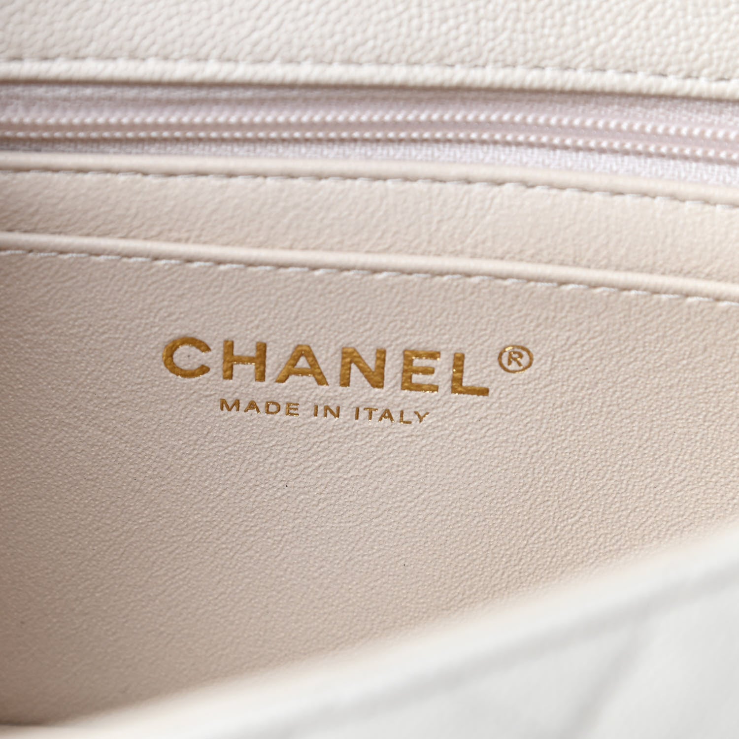 Chanel Caviar Quilted Mini Top Handle Rectangular Flap Beige 6 of 10