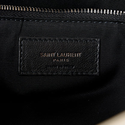 Saint Laurent Crinkled Calfskin Matelasse Monogram Medium Niki Chain Satchel Crema Soft 7 of 11