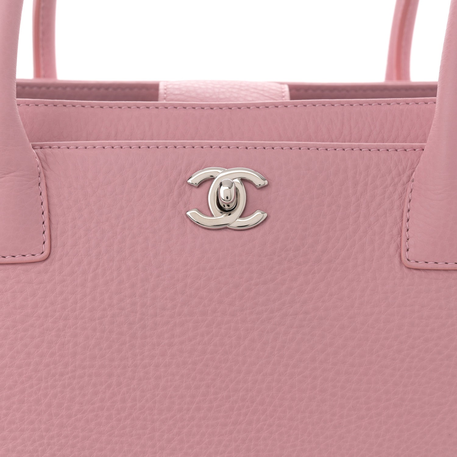 Chanel Calfskin Cerf Executive Shopper Tote Pink 8 of 15