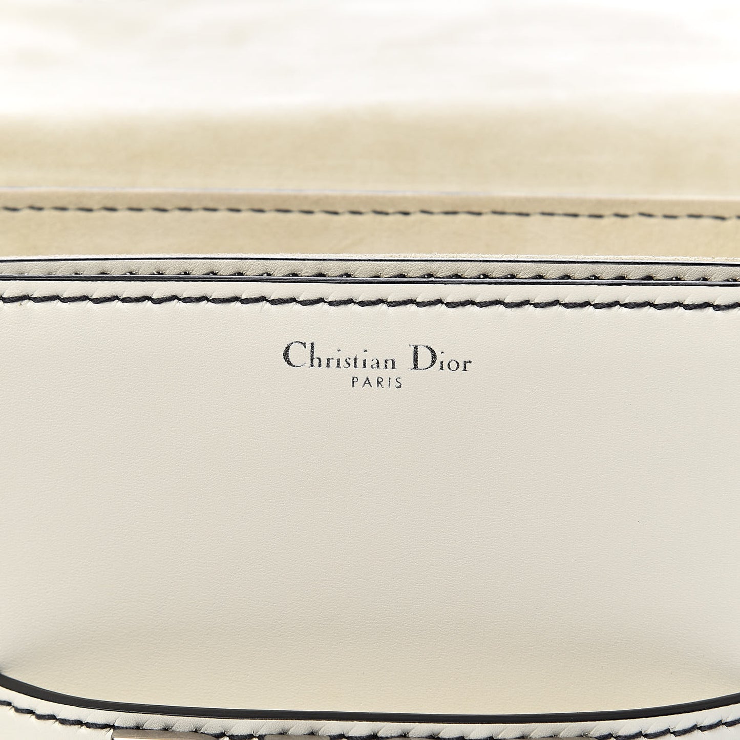 Smooth Calfskin Dio(r)evolution Flap Bag Off White