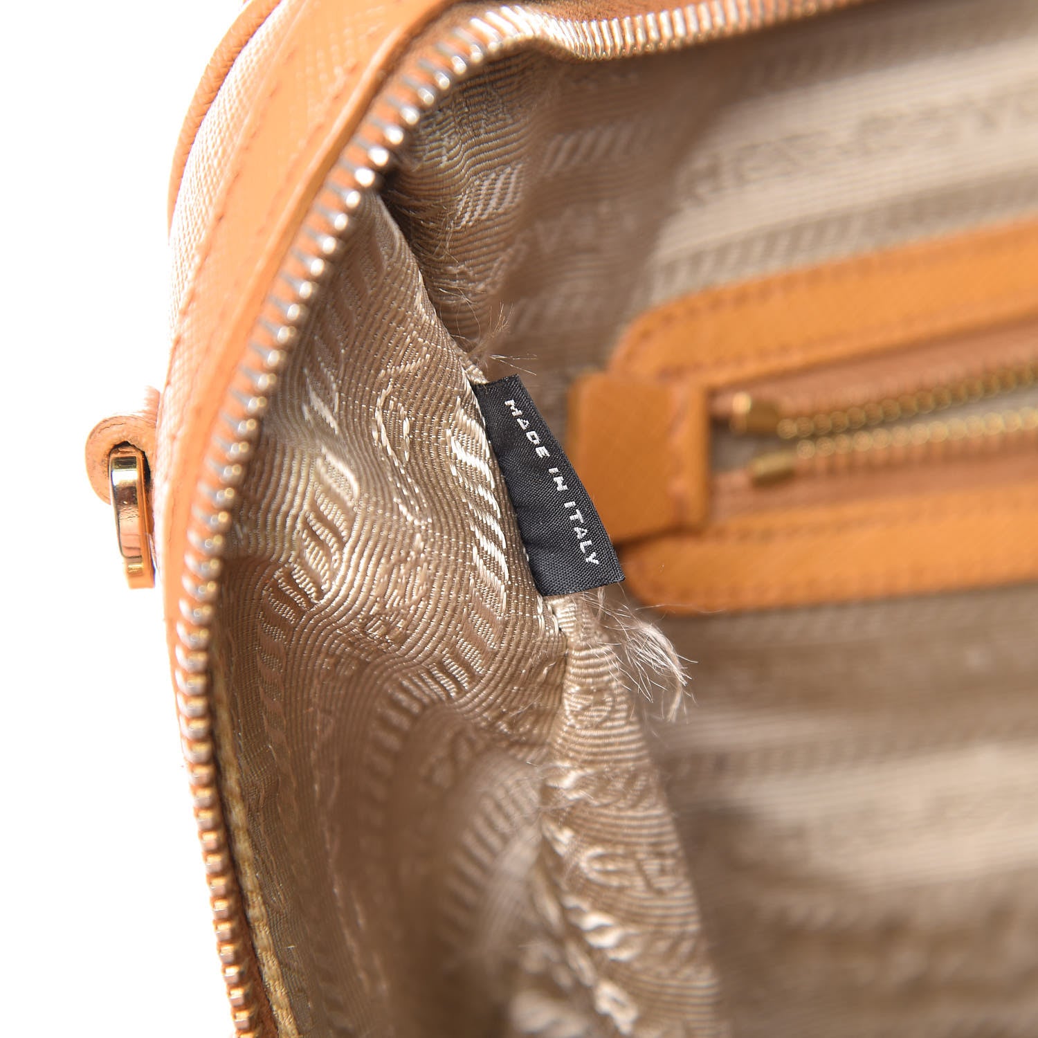 Prada Saffiano Lux Bowler Ocra 7 of 24