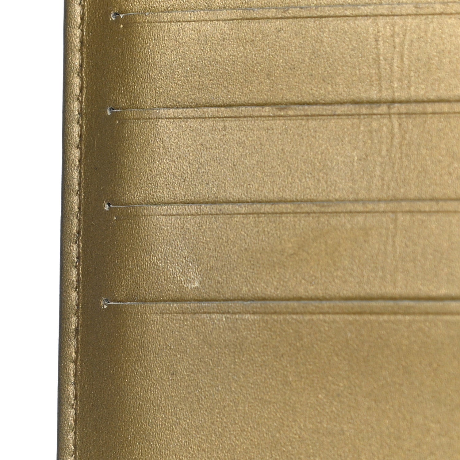Chanel Metallic Aged Calfskin Quilted Boy Yen Wallet Gold 13 of 16