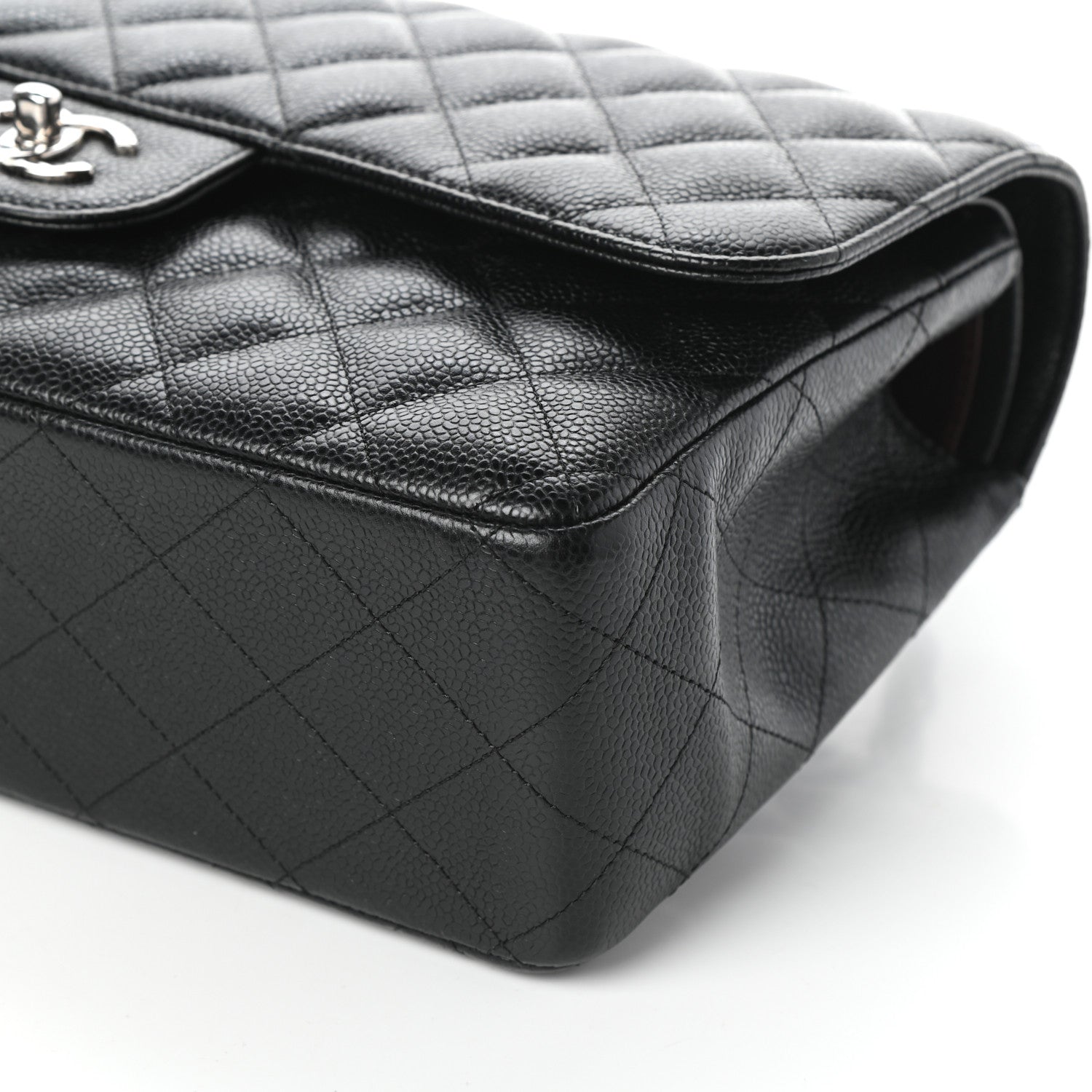 Chanel Caviar Quilted Jumbo Double Flap Black 10 of 10