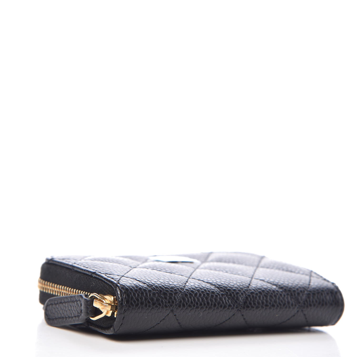 Chanel Caviar Quilted Zip Coin Purse Black 4 of 8