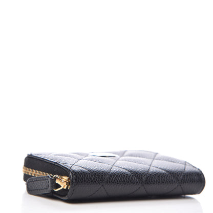 Chanel Caviar Quilted Zip Coin Purse Black 4 of 8