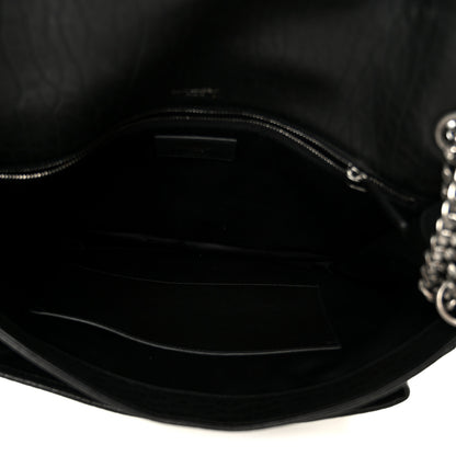 Saint Laurent Grained Lambskin Monogram Large Niki Chain Satchel Black 5 of 11