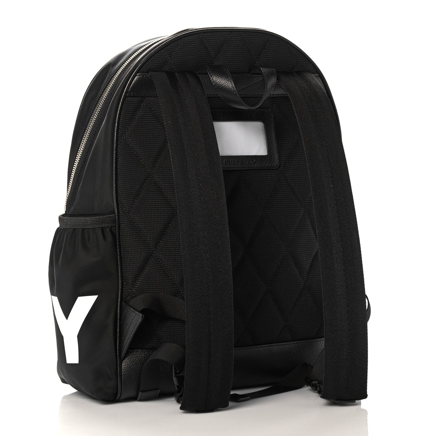 Nylon Logo Print Backpack Black