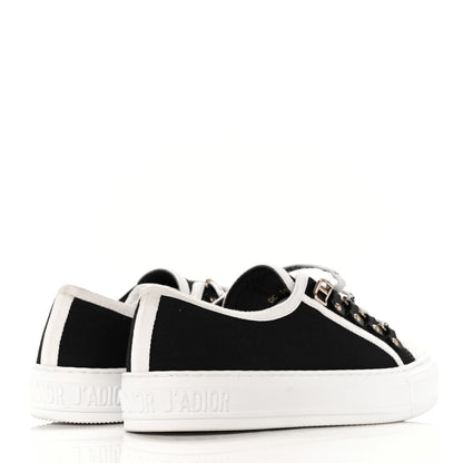 Christian Dior Canvas Walk'N'Dior Low Top Sneakers 37.5 Black 4 of 7