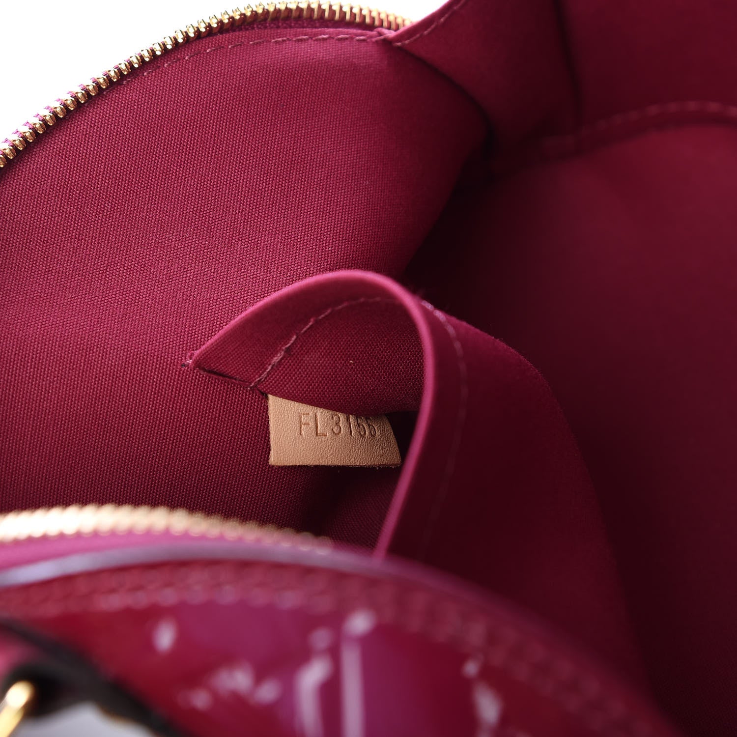 Louis Vuitton Vernis Alma BB Magenta 8 of 8