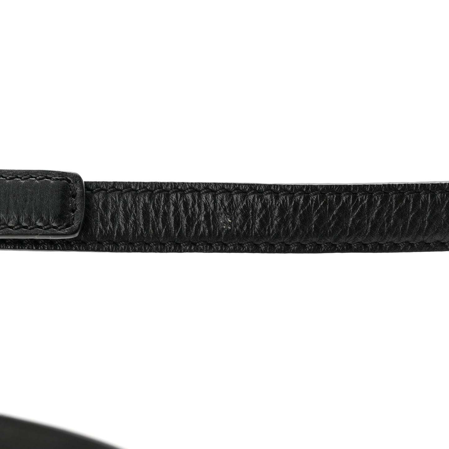 Textured Calfskin Mini Pandora Box Crossbody Bag Black