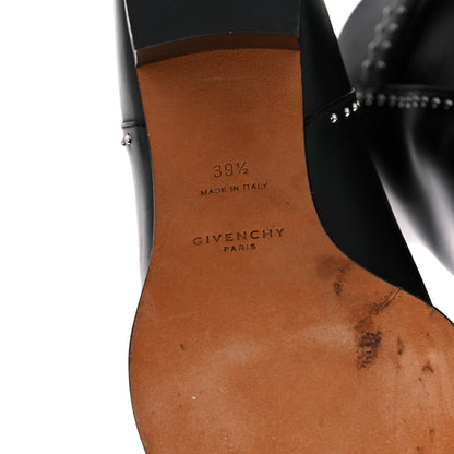 Givenchy Smooth Calfskin Elegant Studded Ankle Boots 39.5 Black 6 of 19