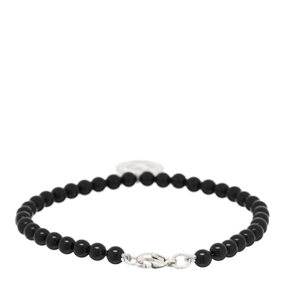Tiffany Sterling Silver Black Onyx Bead Paloma Picasso Loving Heart Bracelet 2 of 3