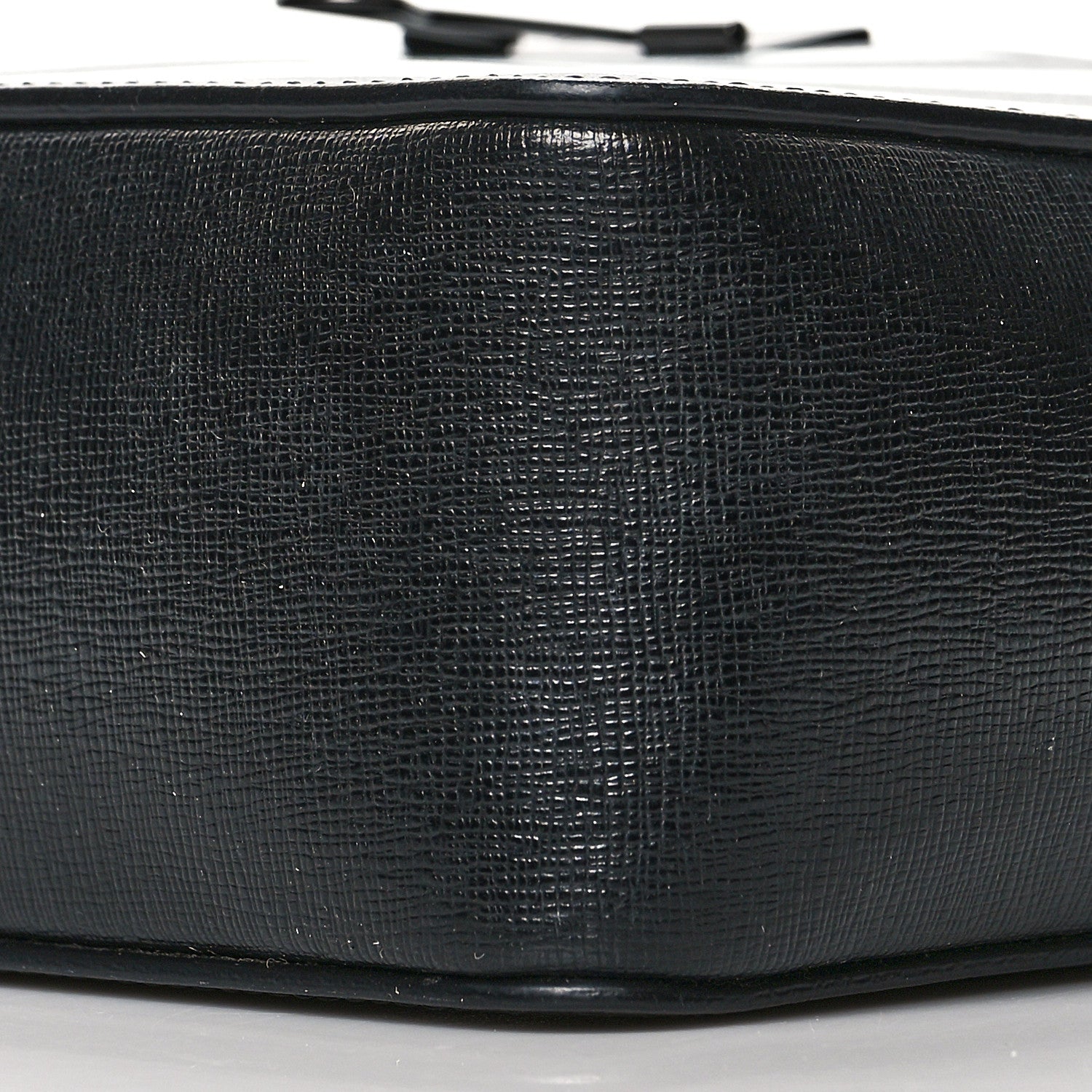 Off-White Saffiano Striped Diag Binder Belt Bag Black White 6 of 9