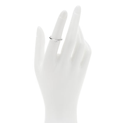 Tiffany Platinum Diamond .26ct Solitaire Engagement Ring 50 5.5 2 of 5