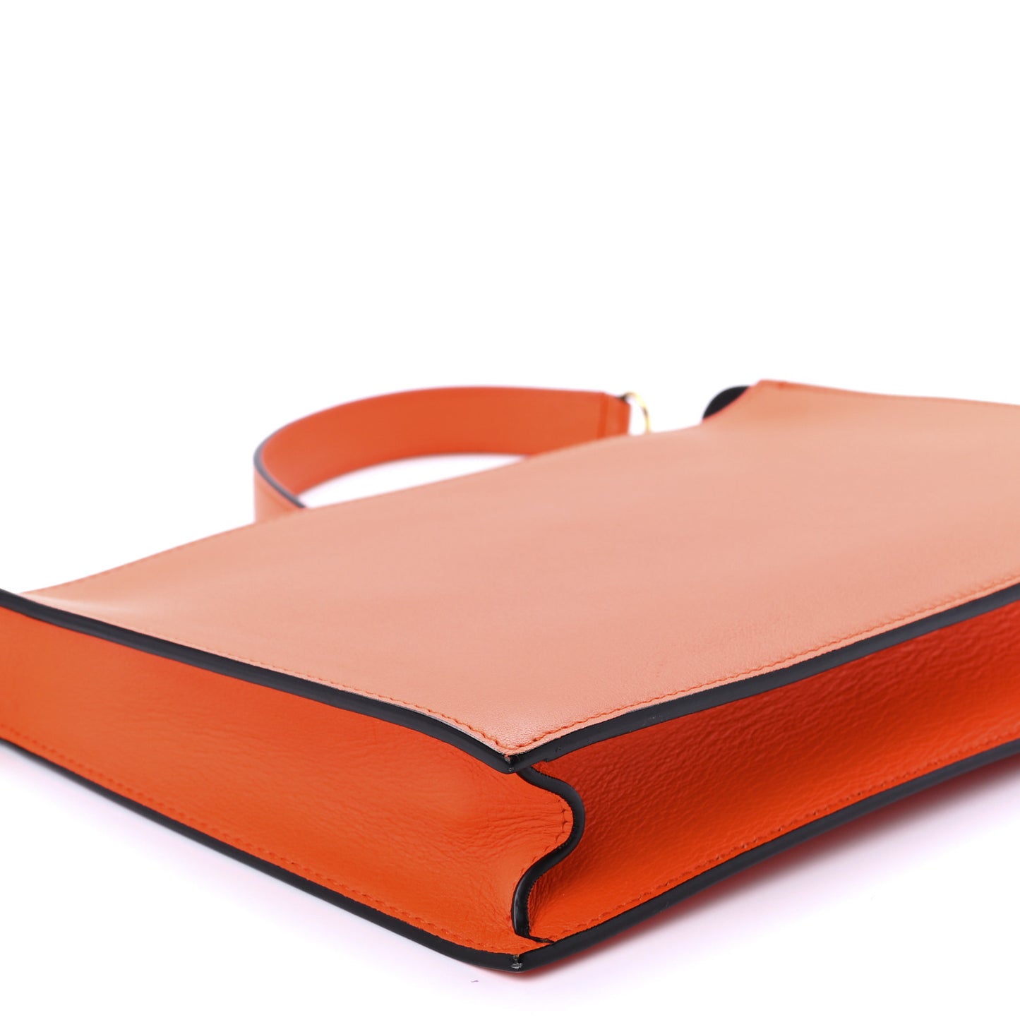 Smooth Calfskin Medium Pocket Clutch On Chain Multicolor