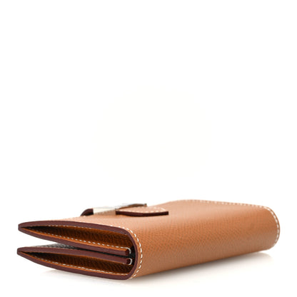 Hermes Epsom Bearn Card Holder Wallet Gold 4 of 8