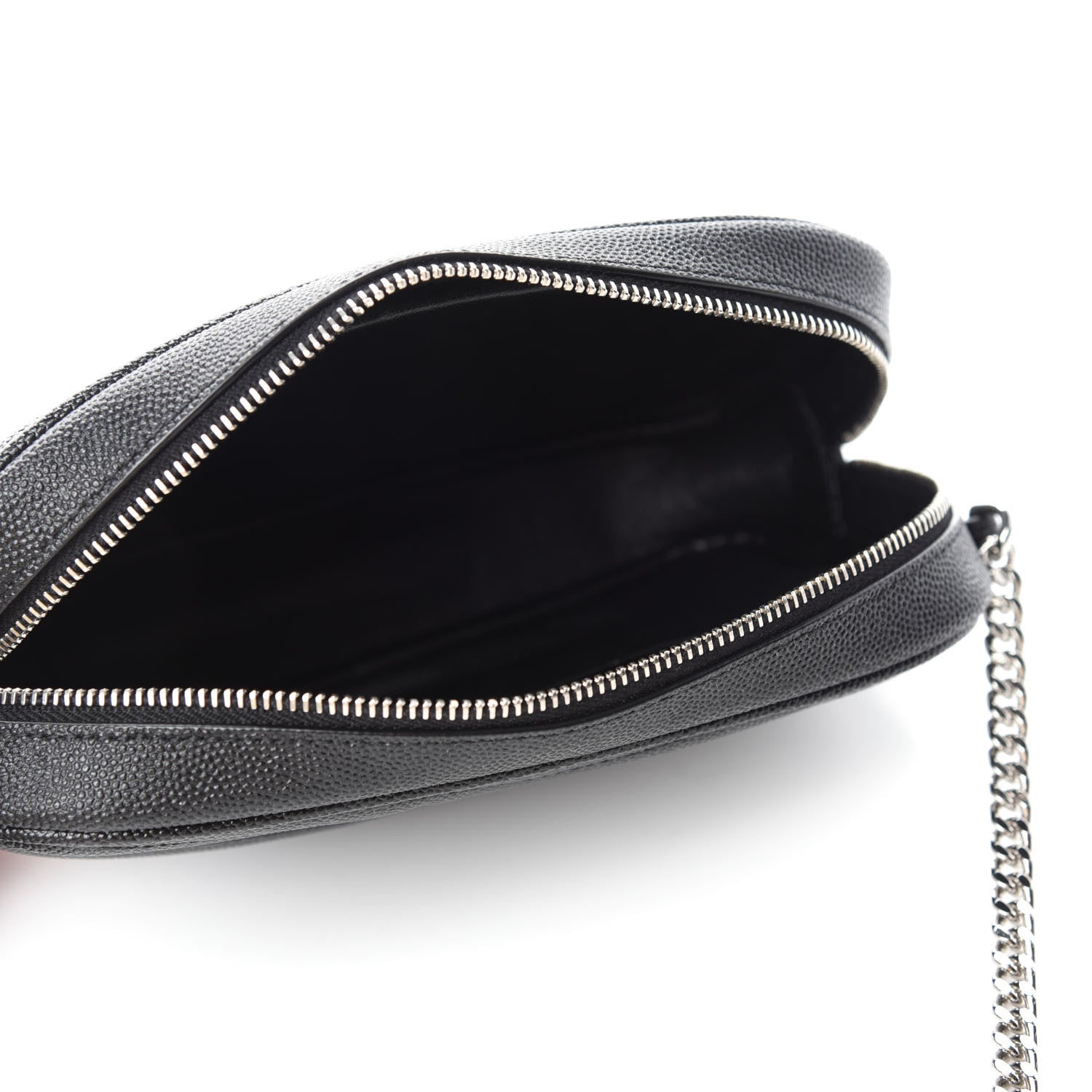 Saint Laurent Grain De Poudre Matelasse Monogram Mini Lou Camera Bag Black 9 of 20