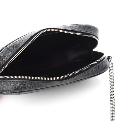 Saint Laurent Grain De Poudre Matelasse Monogram Mini Lou Camera Bag Black 9 of 20