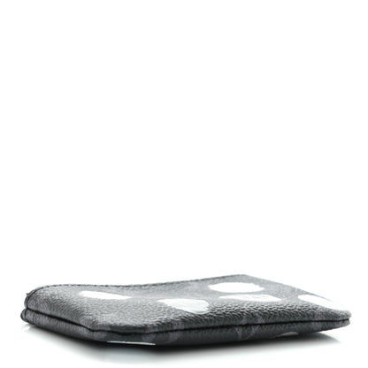 Louis Vuitton LV X YK Monogram Eclipse Key Pouch Black Silver 4 of 9