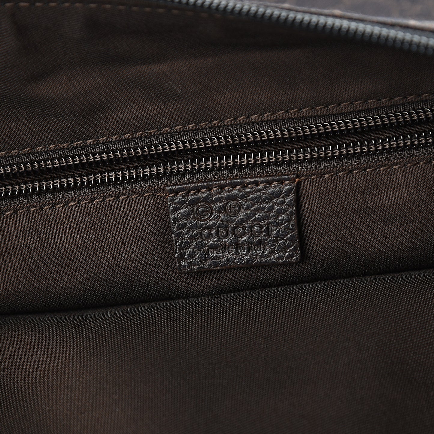 Denim Monogram Messenger Bag Dark Brown