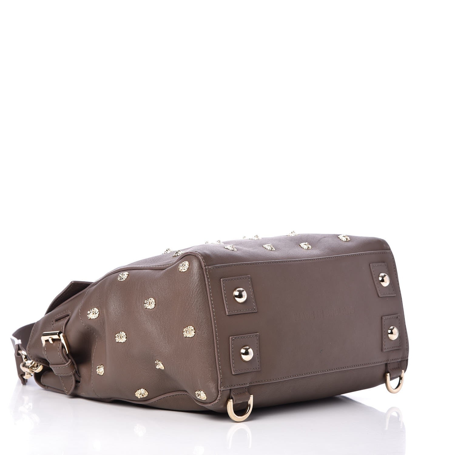 Mulberry Calfskin Studded Medium Cara Delevingne Convertible Satchel Taupe 5 of 8