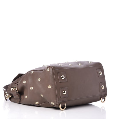 Mulberry Calfskin Studded Medium Cara Delevingne Convertible Satchel Taupe 5 of 8