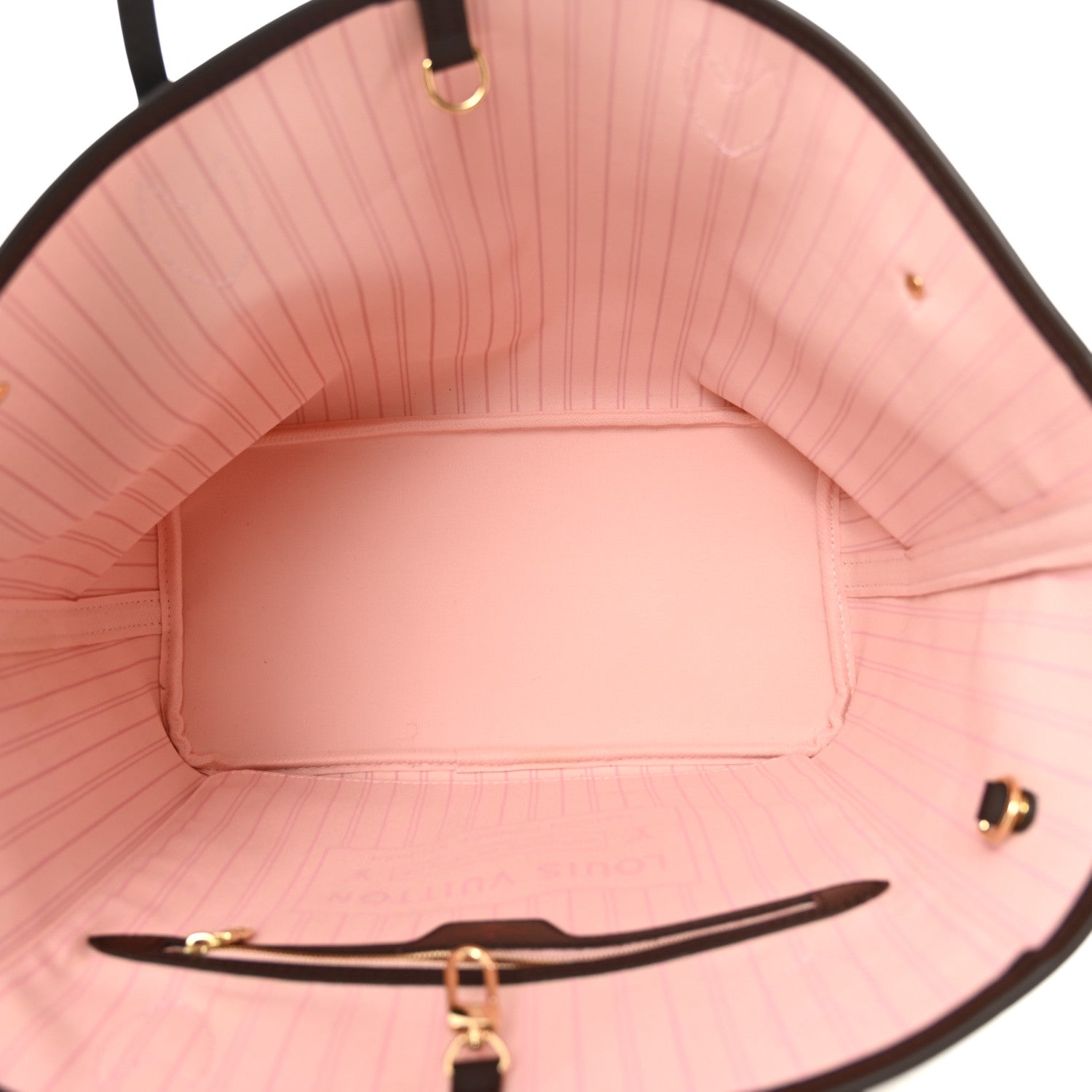 Louis Vuitton Damier Ebene Neo Neverfull MM Rose Ballerine 5 of 9