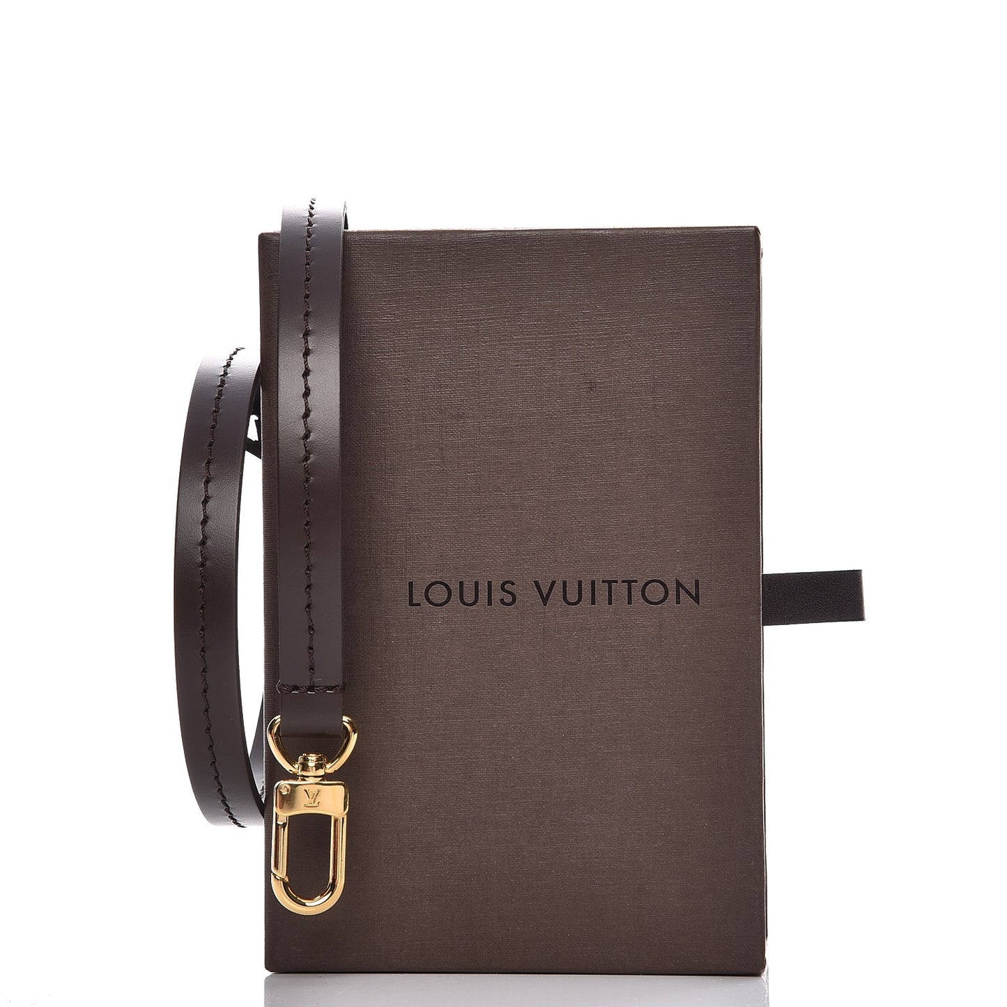 Calfskin Pochette Accessories Strap Brown