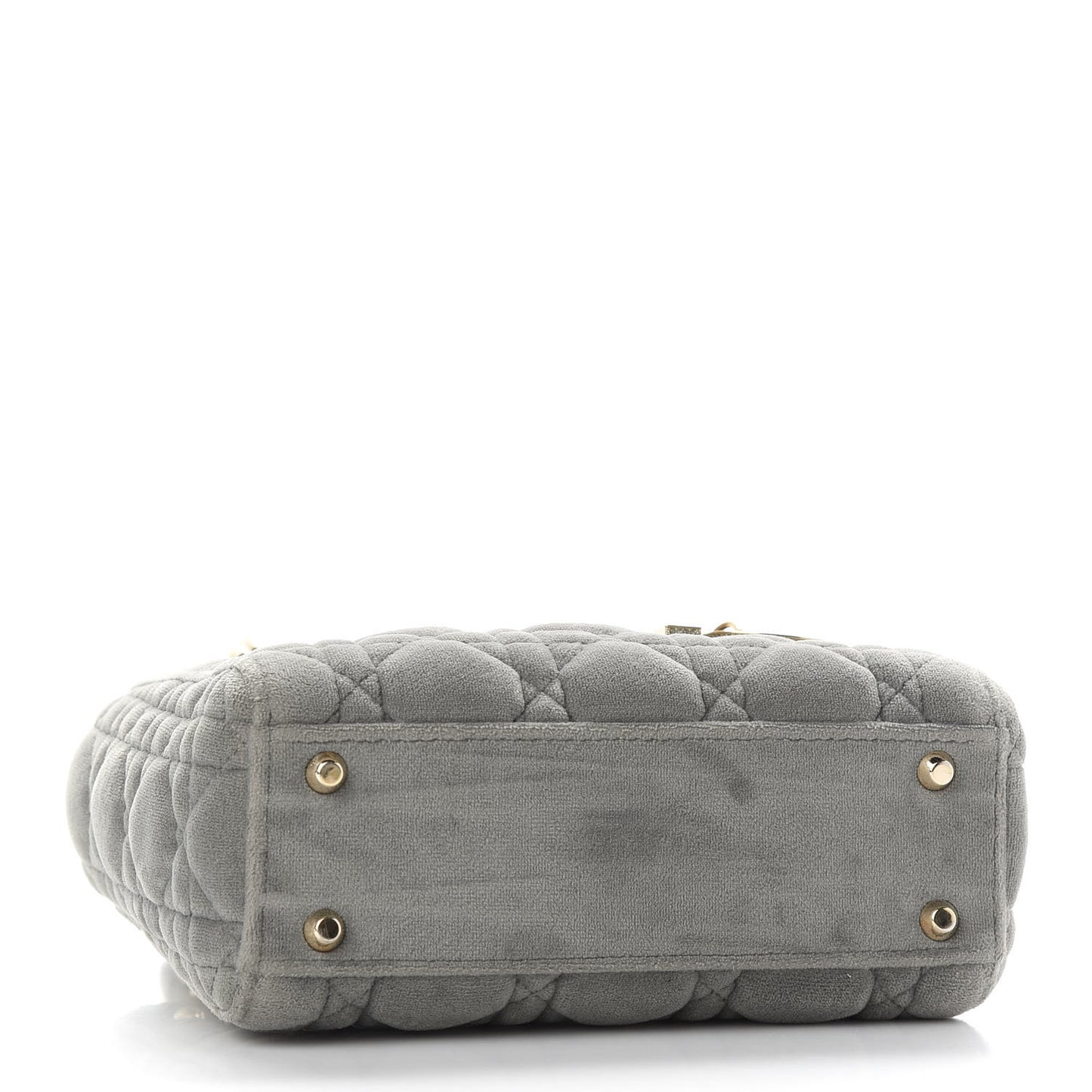 Velvet Mini Lady Dior Gray