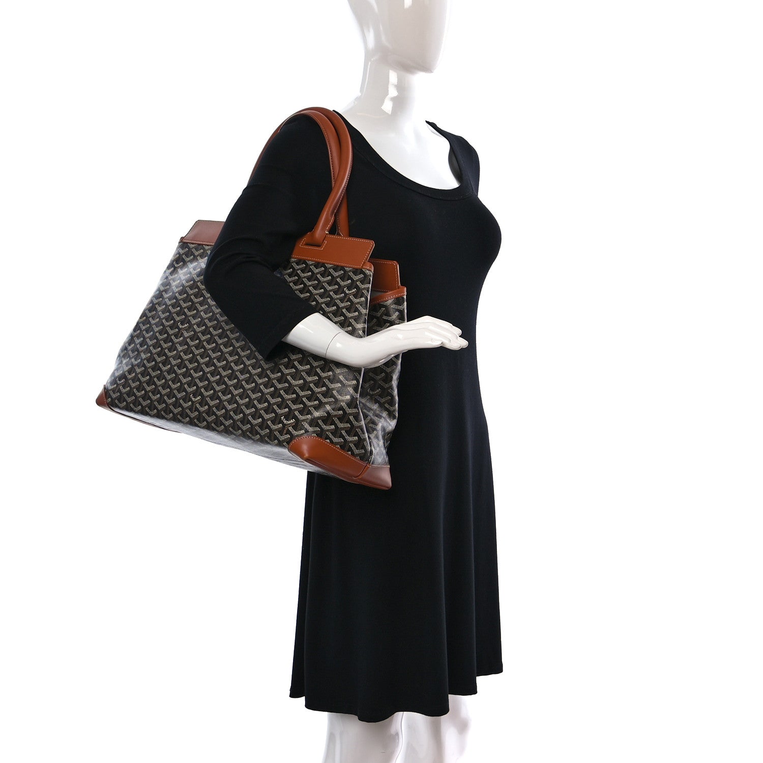 Goyard Goyardine Bellechasse Biaude Tote MM Black Gold 2 of 13