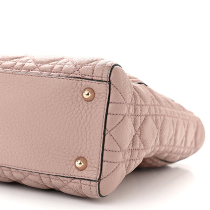 Christian Dior Grained Calfskin Cannage Large Lady Dior Light Pink 10 of 12