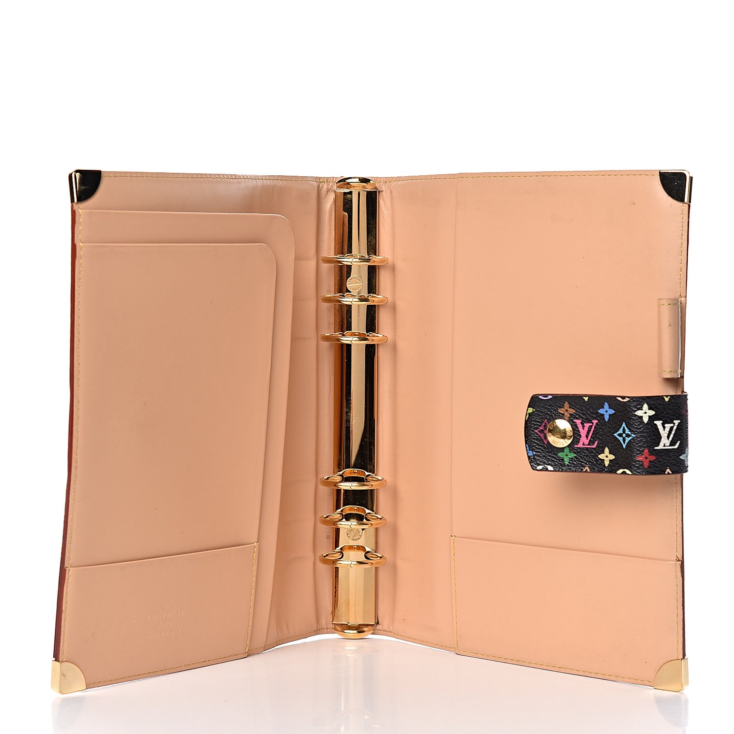 Monogram Multicolor Large Ring Agenda Black