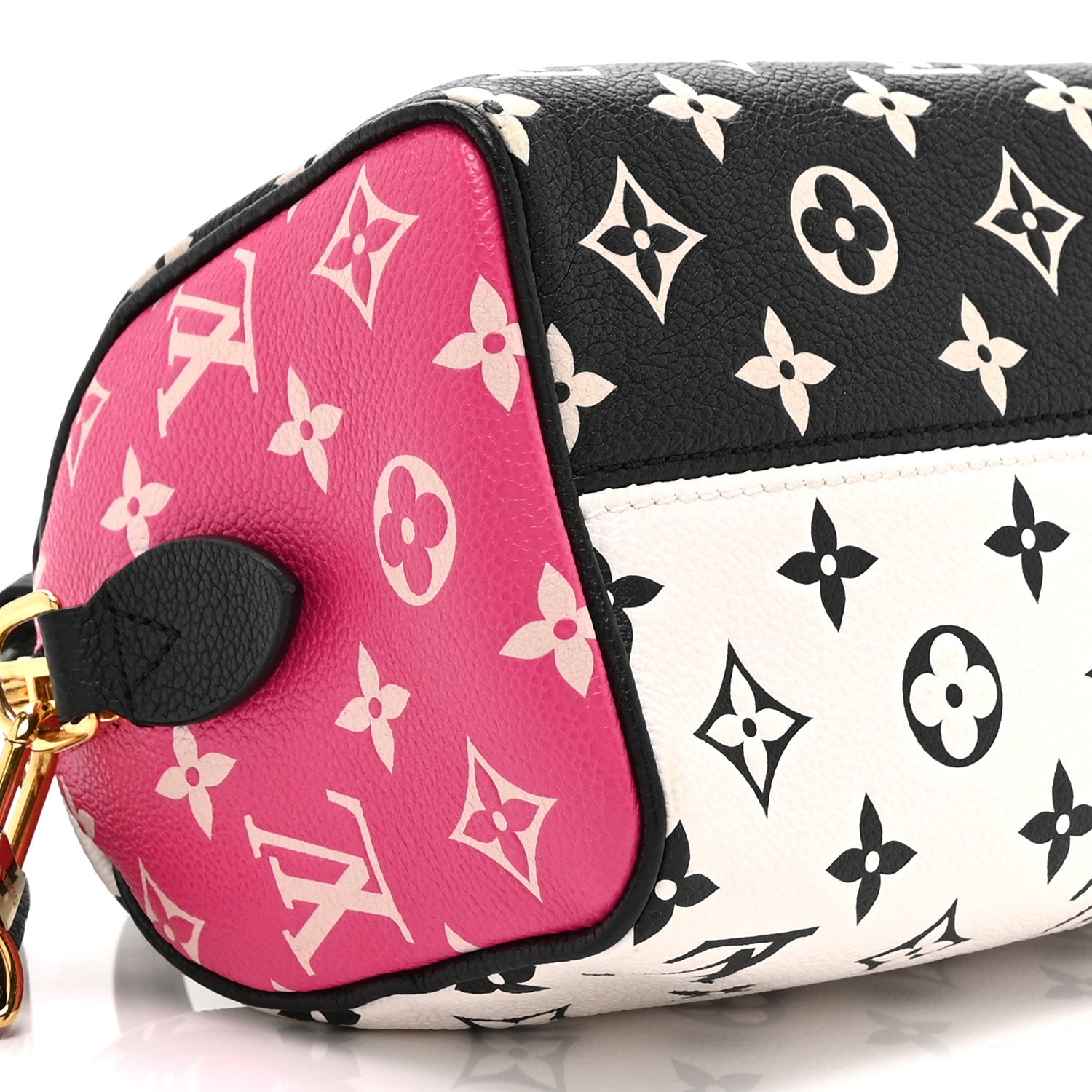 Louis Vuitton Empreinte Monogram Spring in the City Speedy Bandouliere 20 Black White Pink 8 of 9
