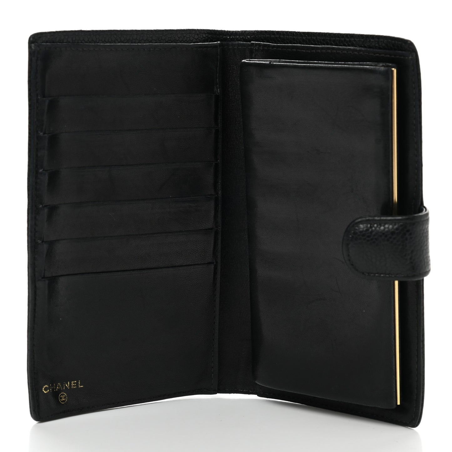 Caviar Timeless CC French Wallet Black
